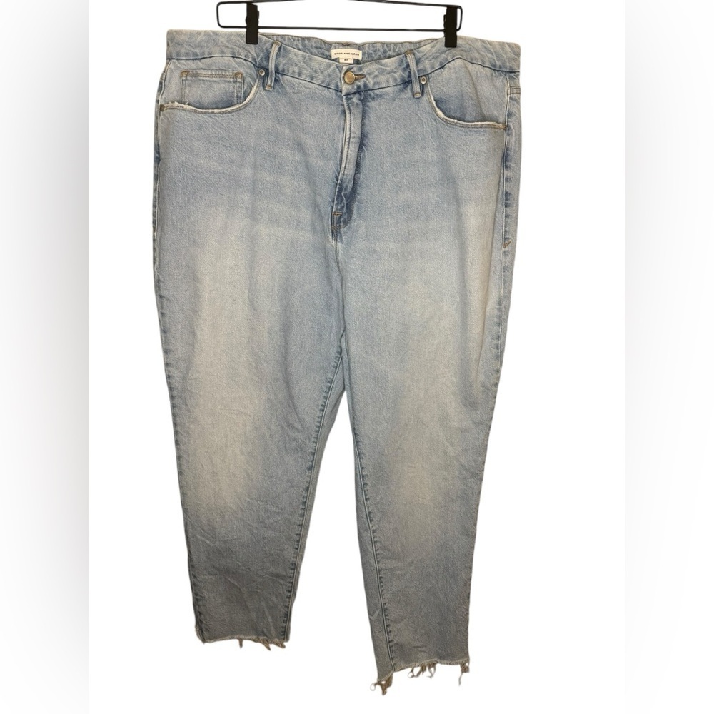 Good American Always Fits Good Legs Straight Jeans Size 20
